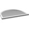 Ekena Millwork Round Top Surface Mount PVC Gable Vent: Functional, w/ 2"W x 2"P Brickmould Sill Frame, 42"W x 36"H GVPRT42X3603SF - alternate 4